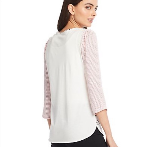 Polka Dot Ruffle-Trim Top - Picture 2 of 2